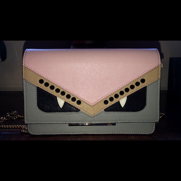 Authentic Fendi Wallet On Chain Monster Pink - Picture 6 of 17